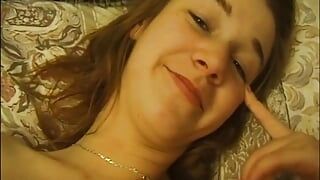 Dominika’s first porn casting a brunette teen eager to get